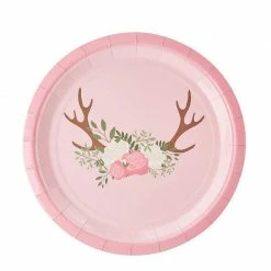 Blue Panda Special Occasions Rustic Floral Party Bundle, Includes Plates, Napkins, Cups, And Cutlery (24 Guests,144 Pieces)