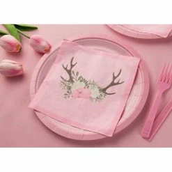 Blue Panda Baby Shower Party Supplies, Pink Paper Napkins (6.5 X 6.5 In, 150 Pack)