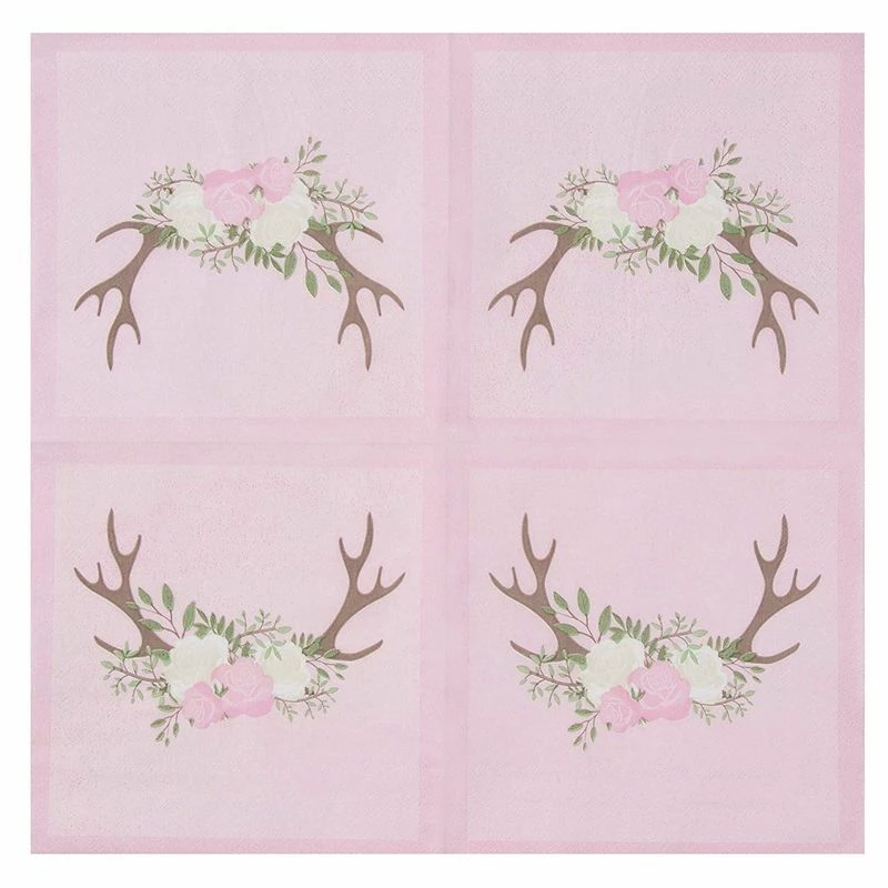 Blue Panda Baby Shower Party Supplies, Pink Paper Napkins (6.5 X 6.5 In, 150 Pack) 6 Blue Panda Baby Shower Party Supplies, Pink Paper Napkins (6.5 X 6.5 In, 150 Pack)