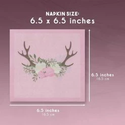 Blue Panda Baby Shower Party Supplies, Pink Paper Napkins (6.5 X 6.5 In, 150 Pack) 14 Blue Panda Baby Shower Party Supplies, Pink Paper Napkins (6.5 X 6.5 In, 150 Pack)