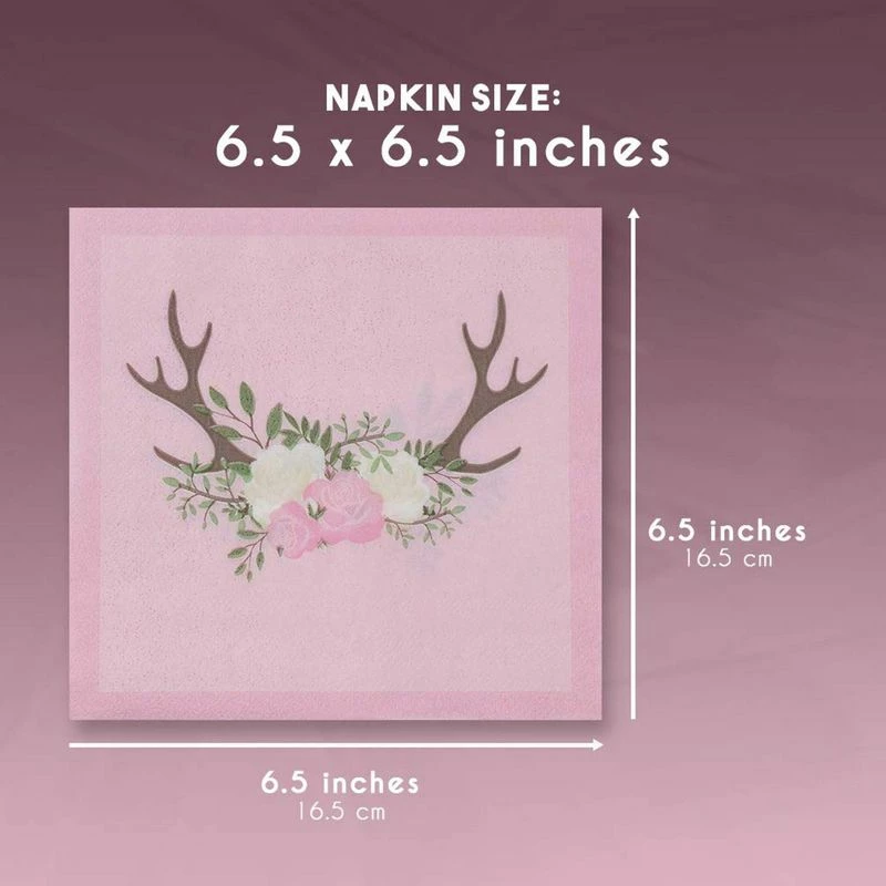 Blue Panda Baby Shower Party Supplies, Pink Paper Napkins (6.5 X 6.5 In, 150 Pack) 8 Blue Panda Baby Shower Party Supplies, Pink Paper Napkins (6.5 X 6.5 In, 150 Pack)