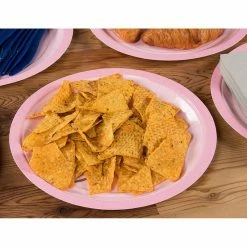 Blue Panda Disposable Plates - 80-Count Paper Plates, Bridal And Baby Shower Party Supplies For Appetizer, Lunch, Dinner, And Dessert, Floral Deer Pattern, 9 X 9 Inches