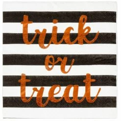 Blue Panda Special Occasions Trick Or Treat Party Supplies, Halloween Paper Napkins (5 X 5 In, 50 Pack)
