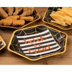 Blue Panda Special Occasions Trick Or Treat Party Supplies, Halloween Paper Napkins (5 X 5 In, 50 Pack)