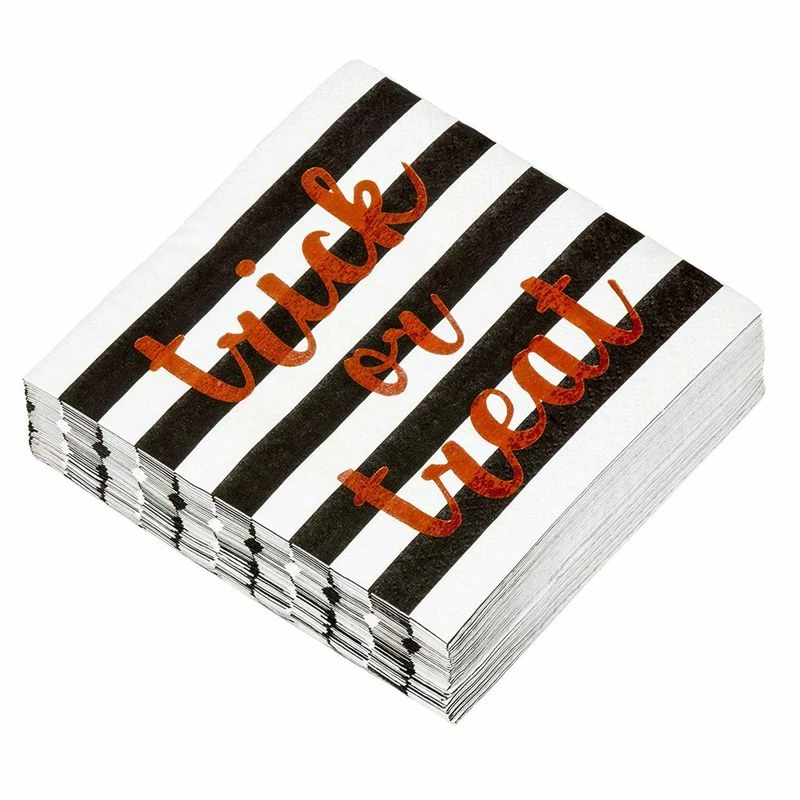Blue Panda Special Occasions Trick Or Treat Party Supplies, Halloween Paper Napkins (5 X 5 In, 50 Pack) 9 Blue Panda Special Occasions Trick Or Treat Party Supplies, Halloween Paper Napkins (5 X 5 In, 50 Pack)