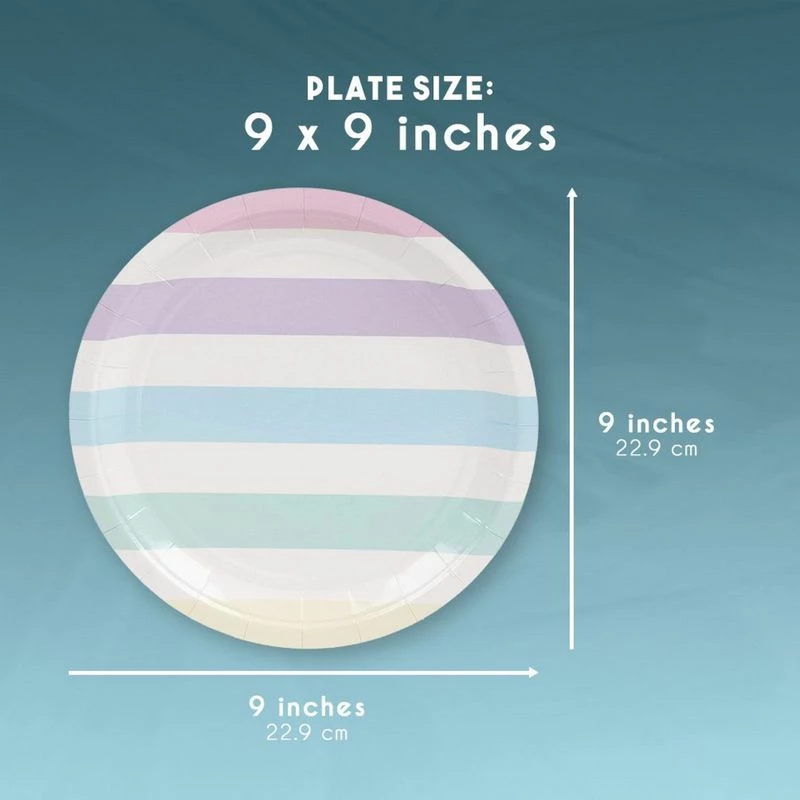 Blue Panda Rainbow Party Supplies, Paper Plates, Napkins, Cups And Plastic Cutlery (Serves 24, 144 Pieces) Dinnerware Sets 6 Blue Panda Rainbow Party Supplies, Paper Plates, Napkins, Cups And Plastic Cutlery (Serves 24, 144 Pieces) Dinnerware Sets