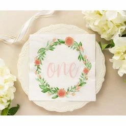 Blue Panda Paper Napkins In Floral Design For 1st Birthday Party (6.5 X 6.5 In, 150 Pk) 10 Blue Panda Paper Napkins In Floral Design For 1st Birthday Party (6.5 X 6.5 In, 150 Pk)