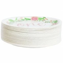 Blue Panda Paper Plates In Floral Design, 1st Birthday Party Supplies (9 In, 80 Count) Special Occasions 15 Blue Panda Paper Plates In Floral Design, 1st Birthday Party Supplies (9 In, 80 Count) Special Occasions