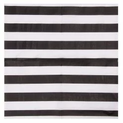 Blue Panda Cocktail Napkins - 150-Pack Luncheon Napkins, Disposable Paper Napkins Party Supplies For Kids Birthdays, 2-Ply, Black And White Striped Design, Unfolded 13 X 13 Inches, Folded 6.5 X 6.5 Inches