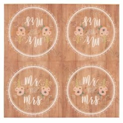 Blue Panda Mr. And Mrs. Paper Napkins For Weddings, (6.5 X 6.5 In, 150 Pack)