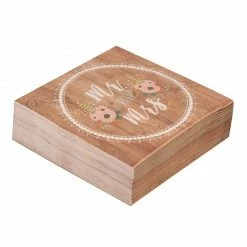 Blue Panda Mr. And Mrs. Paper Napkins For Weddings, (6.5 X 6.5 In, 150 Pack)