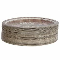 Blue Panda Disposable Plates - 80-Count Paper Plates, Wedding Party Supplies For Appetizer, Lunch, Dinner, And Dessert, Mr. And Mrs. Rustic Wedding Theme Design, 9 Inches In Diameter 11 Blue Panda Disposable Plates - 80-Count Paper Plates, Wedding Party Supplies For Appetizer, Lunch, Dinner, And Dessert, Mr. And Mrs. Rustic Wedding Theme Design, 9 Inches In Diameter