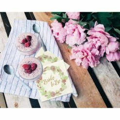 Blue Panda Bride To Be Party Supplies, Bachelorette Paper Napkins (5 X 5 In, 100 Pack)