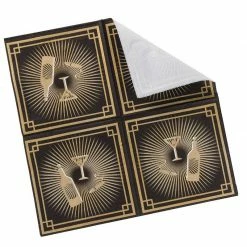 Blue Panda Paper Napkins 1920s Party Supplies, Roaring 20s Birthdays (6.5 X 6.5 In, 150 Pk)