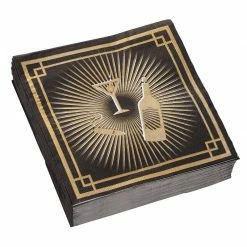 Blue Panda Paper Napkins 1920s Party Supplies, Roaring 20s Birthdays (6.5 X 6.5 In, 150 Pk)