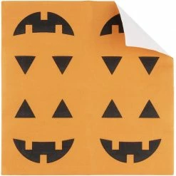 Blue Panda Halloween Paper Napkins, Jack-O-Lantern Pumpkin, Bat, And Frankenstein (5 X 5 Inches, 150 Pack)