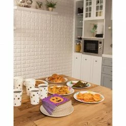 Blue Panda Halloween Paper Napkins, Pumpkin Design (5 X 5 Inches, 100 Pack)