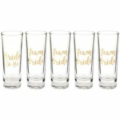 Blue Panda Cups Party Favors Shot Glasses - Bachelorette Shot Glasses With Bride To Be And Team Bride Prints- Set Of 5, 2 Oz Each 11 Blue Panda Cups Party Favors Shot Glasses - Bachelorette Shot Glasses With Bride To Be And Team Bride Prints- Set Of 5, 2 Oz Each