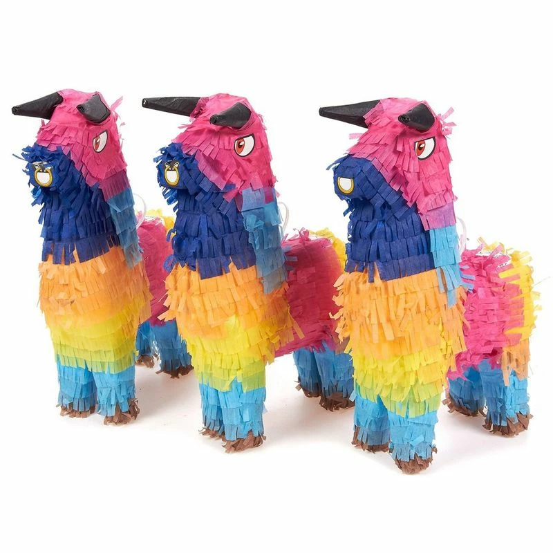 Blue Panda Rainbow Bull Pinatas For Cinco De Mayo, Kid's Birthday Party (Mini, 3 Pack) Decorations 3 Blue Panda Rainbow Bull Pinatas For Cinco De Mayo, Kid's Birthday Party (Mini, 3 Pack) Decorations