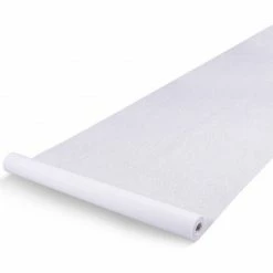 Blue Panda Wedding Aisle Runner - Essential Indoor And Outdoor Wedding Decoration, Dream Wedding Decor Supplies, Polyester Paper, White Leaf Imprint, 3 X 100 Feet Decorations