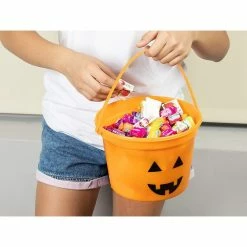 Blue Panda Halloween Buckets For Trick-or-Treating (8 X 6 Inches, 3-Pack) 15 Blue Panda Halloween Buckets For Trick-or-Treating (8 X 6 Inches, 3-Pack)
