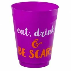 Blue Panda Special Occasions Halloween Plastic Party Cups (16 Oz, 4 Colors, 24-Pack)