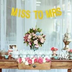 Blue Panda Custom Banner Kit - 121pcs Banner Letters With Numbers And Symbols, Gold Glitter DIY Letter Banner For Birthday, Wedding, Party Decoration Decorations