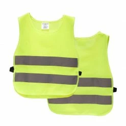 Blue Panda Transportation And Construction Kids Reflector Vest - 2-Pack High Visibility Vests, Reflective Vests For Outdoor Night Activities Or Construction Worker Costume