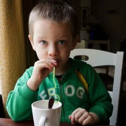 Blue Panda Crazy Straws, Party Supplies For Kid's Birthday Celebration, Classroom Event ( 100 Count)