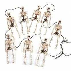 Blue Panda Halloween Skeleton Garland For Parties (6 Feet)