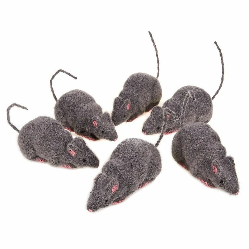 Blue Panda Pack Of 6 Fake Rats - Fake Mouse - Perfect Rat Prop Decoration For Halloween, 4.5 X 2.1 X 2.25 Inches, Grey, Pink 3 Blue Panda Pack Of 6 Fake Rats - Fake Mouse - Perfect Rat Prop Decoration For Halloween, 4.5 X 2.1 X 2.25 Inches, Grey, Pink