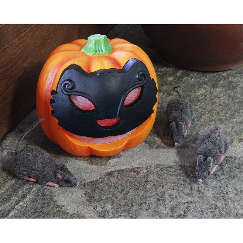 Blue Panda Pack Of 6 Fake Rats - Fake Mouse - Perfect Rat Prop Decoration For Halloween, 4.5 X 2.1 X 2.25 Inches, Grey, Pink 4 Blue Panda Pack Of 6 Fake Rats - Fake Mouse - Perfect Rat Prop Decoration For Halloween, 4.5 X 2.1 X 2.25 Inches, Grey, Pink