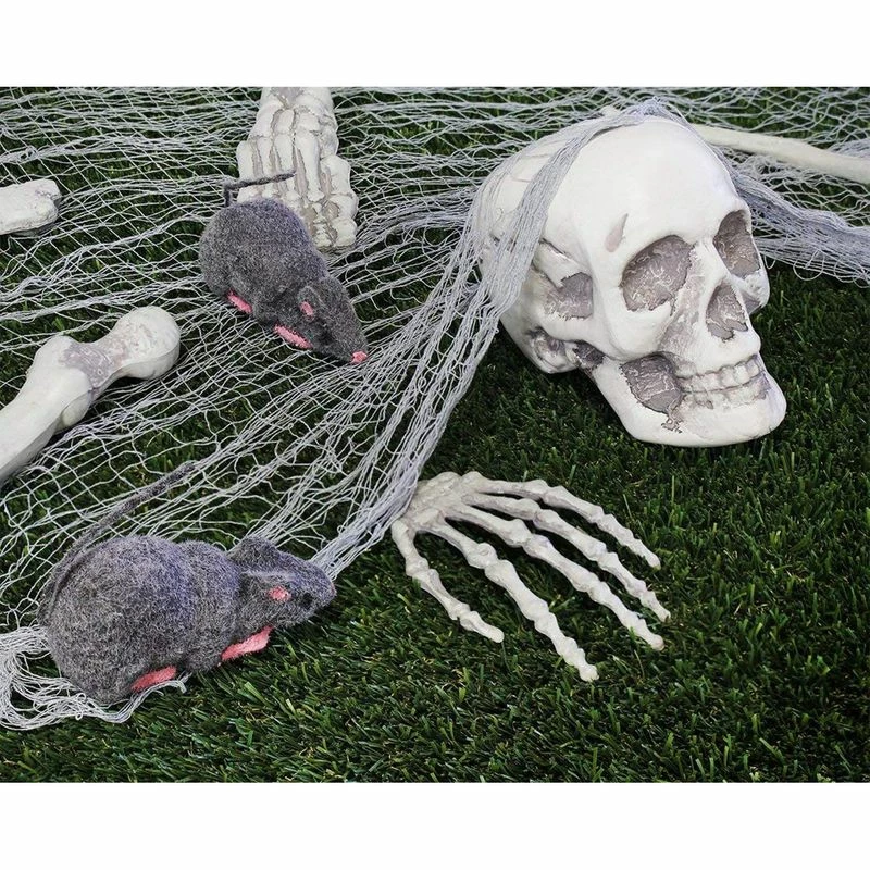 Blue Panda Pack Of 6 Fake Rats - Fake Mouse - Perfect Rat Prop Decoration For Halloween, 4.5 X 2.1 X 2.25 Inches, Grey, Pink 5 Blue Panda Pack Of 6 Fake Rats - Fake Mouse - Perfect Rat Prop Decoration For Halloween, 4.5 X 2.1 X 2.25 Inches, Grey, Pink