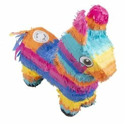 Blue Panda Donkey Pinata For Kids Birthday Party, Cinco De Mayo Decorations (12.5 X 15 X 4.7 In)