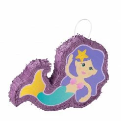 Blue Panda Special Occasions Small Mermaid Pinata For Birthday Party Supplies (15.8 X 11.5 X 3.1 Inches)