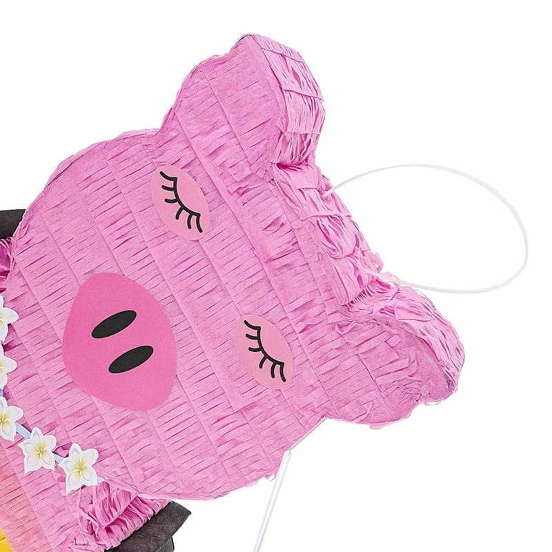Juvale Special Occasions Blue Panda Small Hawaiian Pig Pinata, Luau And Tropical Party Supplies, 16.5 X 10 X 3 Inches 7 Juvale Special Occasions Blue Panda Small Hawaiian Pig Pinata, Luau And Tropical Party Supplies, 16.5 X 10 X 3 Inches