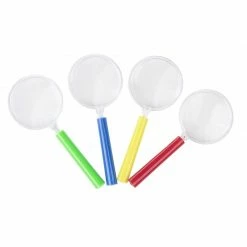 Blue Panda Magnifying Glasses, Children Party Favors (4.2 X 1.7 In, 4 Colors, 24-Pack)