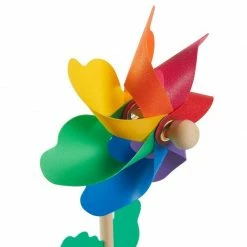 Blue Panda Pinwheels - Pack Of 12, Colorful Pinwheels - Value Pack - Suitable For Garden, Party, Outdoor, Yard, Decoration | Multicolored, 4.5 X 11.2 X 2.1 Inches Party Favors