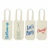 Blue Panda Special Occasions Wine Tote Bags For Gifts In 4 Designs (6.5 X 12.2 X 2.8 In)