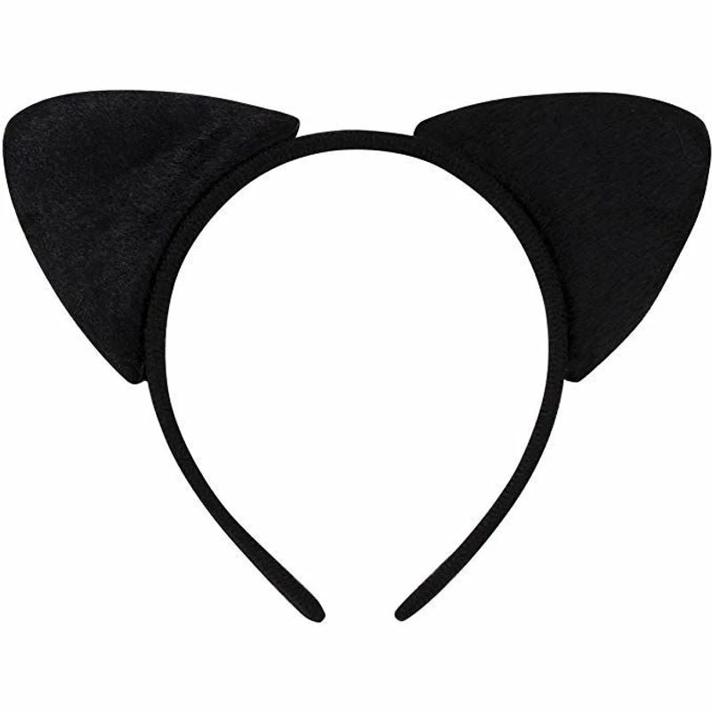 Blue Panda Halloween Black Cat Costume - 2-Set Cat Ears Headband Tail And Bow Tie, Animal Cosplay Kit 8 Blue Panda Halloween Black Cat Costume - 2-Set Cat Ears Headband Tail And Bow Tie, Animal Cosplay Kit