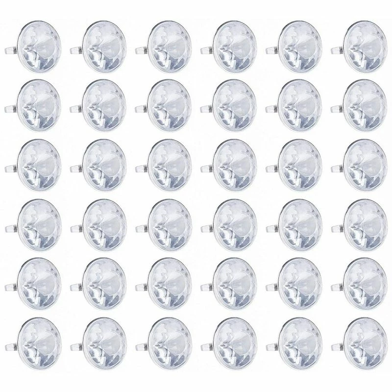 Blue Panda 36-Pack Bulk Jumbo Fake Diamond Rings For Kids Party Favors, Wedding, Bachelorette, & Bridal Decor 3 Blue Panda 36-Pack Bulk Jumbo Fake Diamond Rings For Kids Party Favors, Wedding, Bachelorette, & Bridal Decor