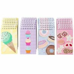 Blue Panda Special Occasions Spiral Notepads With Dessert Design (3 X 5 Inches, 24-Pack)