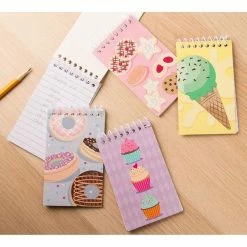 Blue Panda Special Occasions Spiral Notepads With Dessert Design (3 X 5 Inches, 24-Pack)