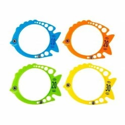 Blue Panda Games Fish Shaped Pool Diving Water Rings For Kids, Swimming Dive Toys (12 Pack) 14 Blue Panda Games Fish Shaped Pool Diving Water Rings For Kids, Swimming Dive Toys (12 Pack)