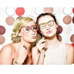 Blue Panda Decorations 30th Birthday Photo Booth Props - 60-Pack Birthday Party Supplies, Selfie Props, Party Favors For Cocktail Parties, Black And Gold