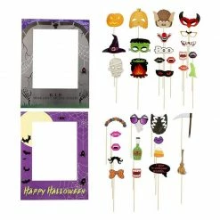 Blue Panda Special Occasions Halloween Photo Booth Props For Party, Assorted Designs (35 Pack)