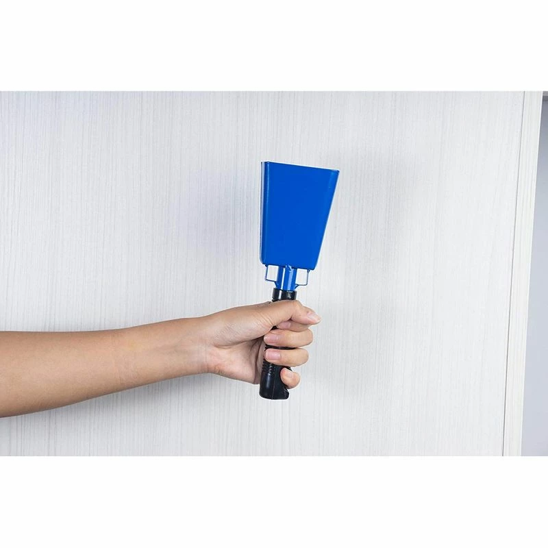 Blue Panda Cowbell With Handle - 2-Pack Cow Bell Noismakers, Loud Call Bells For Cheers, Sports Games, Weddings, Farm, Blue, 3 X 9.125 X 2 Inches 4 Blue Panda Cowbell With Handle - 2-Pack Cow Bell Noismakers, Loud Call Bells For Cheers, Sports Games, Weddings, Farm, Blue, 3 X 9.125 X 2 Inches