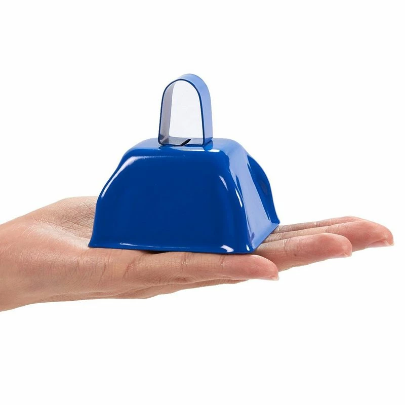 Blue Panda Metal Cowbell With Handle, Blue Noise Maker (3 X 2.8 In, 12 Bells) Special Occasions 6 Blue Panda Metal Cowbell With Handle, Blue Noise Maker (3 X 2.8 In, 12 Bells) Special Occasions