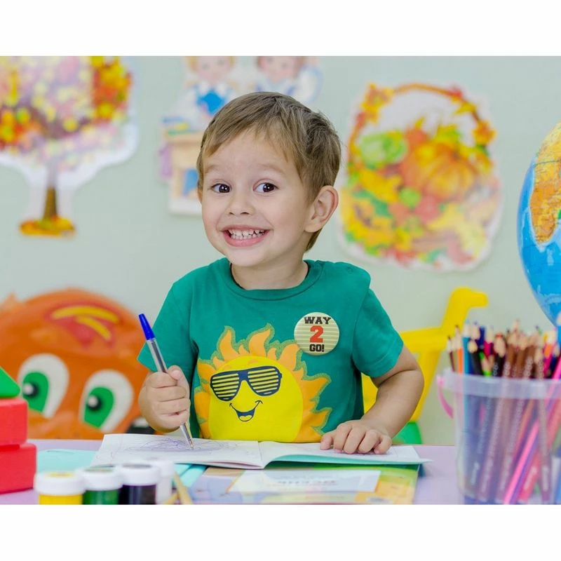 Blue Panda Round Recognition Buttons, Appreciation Pins In 6 Designs (2.25 Inches, 24-Pack) Special Occasions 4 Blue Panda Round Recognition Buttons, Appreciation Pins In 6 Designs (2.25 Inches, 24-Pack) Special Occasions