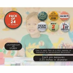 Blue Panda Round Recognition Buttons, Appreciation Pins In 6 Designs (2.25 Inches, 24-Pack) Special Occasions 12 Blue Panda Round Recognition Buttons, Appreciation Pins In 6 Designs (2.25 Inches, 24-Pack) Special Occasions